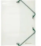 Exacompta Sammelmappe mit 3 Klappen und Gummizug aus PP 500&mu; Crystal, 24x32cm...