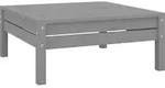 vidaXL Gartenhocker Grau Massivholz Kiefer
