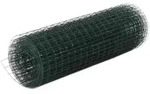 vidaXL Drahtzaun Stahl mit PVC-Beschichtung 10x0,5 m Gr&uuml;n