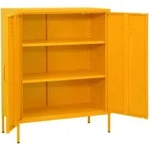 vidaXL Lagerschrank Senfgelb 80x35x101,5 cm Stahl