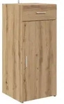 vidaXL Sideboard Schwarz Eichen-Optik 42,5 x 40 x 93 cm Holzwerkstoff