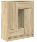 vidaXL Sideboard mit Schubladen und T&uuml;ren Sonoma-Eiche 73x31x90 cm