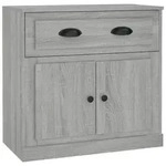 vidaXL Sideboard Grau Sonoma 70x35,5x67,5 cm Holzwerkstoff