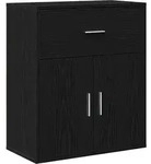 vidaXL Sideboard Schwarze Eiche 60 x 31 x 70 cm Holzwerkstoff