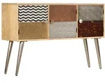 vidaXL Sideboard 120 x 30 x 75 cm Massivholz Mango
