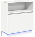vidaXL LED-Sideboard Wei&szlig; 71x34,5x75 cm Holzwerkstoff