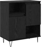 vidaXL Sideboard Schwarz Eichen-Optik 60 x 35 x 70 cm Holzwerkstoff