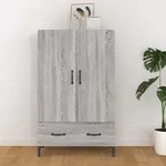 vidaXL Highboard Grau Sonoma 70x31x115 cm Holzwerkstoff