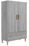 vidaXL Highboard Grau Sonoma 70x31x115 cm Holzwerkstoff