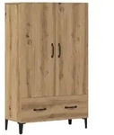 vidaXL Highboard Artisan-Eiche 70x31x115 cm Holzwerkstoff