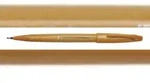 Pentel&reg; SES15C-Y Faserschreiber Sign Pen Brush - Pinselspitze, ocker