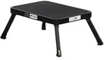 PROREGAL Tritthocker klappbar 18x47x32cm Traglast 150kg Stahl Matt Schwarz...