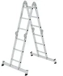 Munk Vielzweckleiter 31322 4tlg nivello-Traverse 4x3 Sprossen