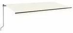 vidaXL Markise Manuell Einziehbar 600x350 cm Creme