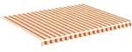 vidaXL Markisenbespannung Gelb und Orange 4,5x3,5 m