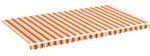 vidaXL Markisenbespannung Gelb und Orange 6x3,5 m