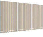 vidaXL Markisenbespannung Mehrfarbig Gestreift 6x3 m