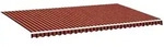 vidaXL Markisenbespannung Orange und Braun 6x3,5 m