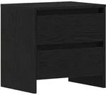 vidaXL Nachttisch Schwarz Eichen-Optik 45 x 34 x 44.5 cm Holzwerkstoff