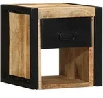 vidaXL Nachttisch 40x35x40 cm Raues Mango-Massivholz