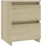 vidaXL Nachttisch Sonoma-Eiche 30x30x40 cm Holzwerkstoff