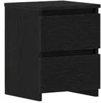 vidaXL Nachttisch Schwarz Eichen-Optik 30 x 30 x 40 cm Holzwerkstoff