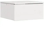 vidaXL Nachttisch Wei&szlig; 37 x 35 x 18,5 cm Massivholz Kiefer
