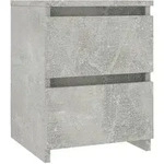 vidaXL Nachttisch Betongrau 30&times;30&times;40 cm Holzwerkstoff