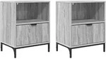 vidaXL Nachttische 2 pcs Grau Sonoma 49 x 36 x 61 cm Holzwerkstoff