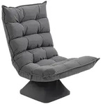 HOMCOM - Bodenstuhl - 62L x 70B x 95H cm - grau