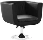 vidaXL Barsessel Schwarz Kunstleder