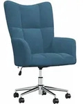 vidaXL Relaxsessel Blau Samt