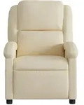 vidaXL Relaxsessel Creme Stoff