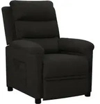 vidaXL Relaxsessel Schwarz Stoff