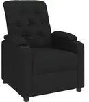 vidaXL Relaxsessel Schwarz Stoff