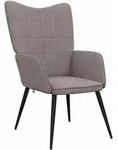 vidaXL Relaxsessel Taupe Stoff