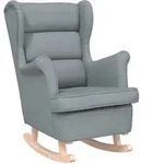 vidaXL Schaukelsessel Hellgrau 74x90x102 cm Stoff