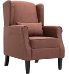 vidaXL Sessel Braun Stoff