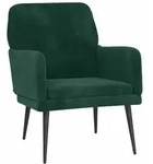 vidaXL Sessel Dunkelgr&uuml;n 62x79x79 cm Samt
