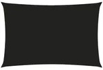 vidaXL Rechteckiges Sonnenschirmsegel aus Oxford-Stoff, 6 x 8 m, schwarzes Sirius