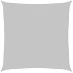 vidaXL Sonnensegel Hellgrau 2x2 m 100 % Polyester Oxford