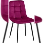 CLP Esszimmerstuhl Antibes Samt Samt HBT: 84x45x55 cm lila