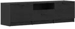 vidaXL TV-Schr&auml;nk Schwarz 140 x 35 x 40 cm Holzwerkstoff
