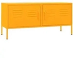 vidaXL TV-Schrank Senfgelb 105x35x50 cm Stahl