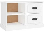vidaXL TV-Schrank Wei&szlig; 73x35,5x47,5 cm Holzwerkstoff