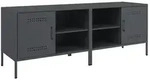 vidaXL TV-Schr&auml;nke 2 Stk. Anthrazit 68x39x50,5 cm Stahl