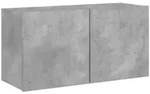 vidaXL TV-Wandschrank Betongrau 80x30x41 cm