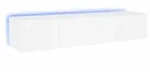 vidaXL TV-Wandschr&auml;nke mit LED-Leuchten 2 Stk. Wei&szlig; 80x35x31 cm