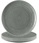 Seltmann Weiden Terra Fr&uuml;hst&uuml;cksteller &oslash; 22,5 cm perlgrau 6er Set