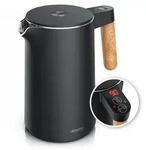 Arendo Wasserkocher Edelstahl, Doppelwand, Temperatureinstellung 40&deg; - 100 &deg;C...